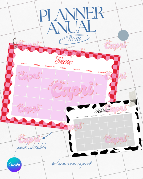Producto - Planner anual