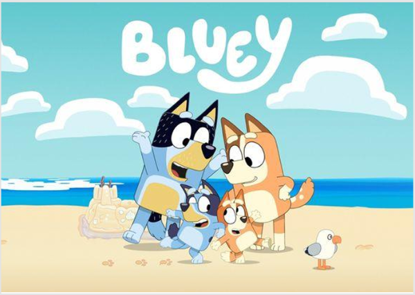Producto - Lamina comestible rectangular bluey y bingo 1