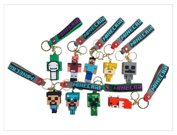 Producto - LLAVERO GOMA MINECRAFT