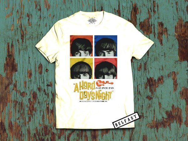 remera beatles a hard days night