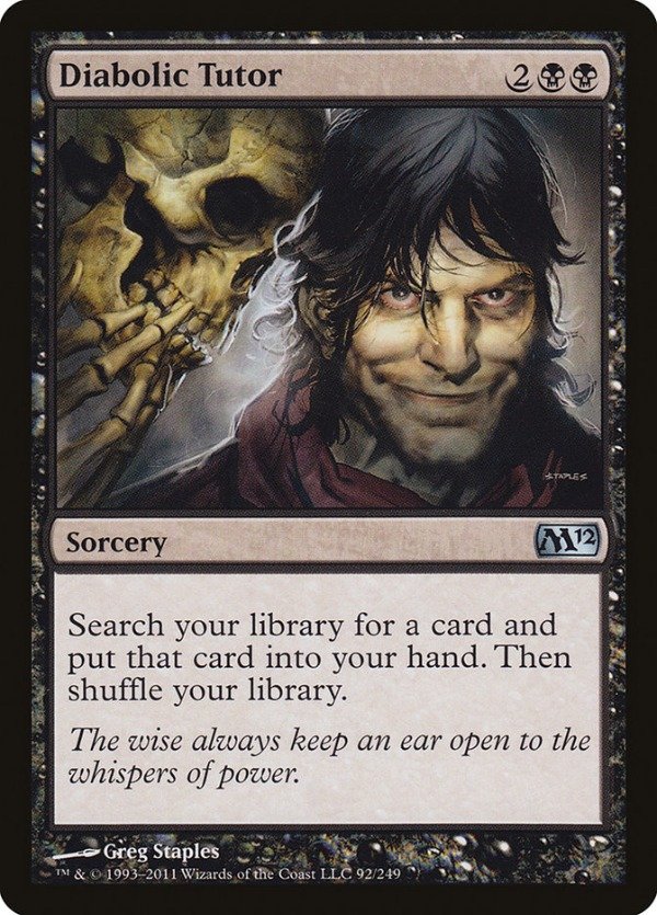 Producto - Diabolic Tutor  Magic 2012