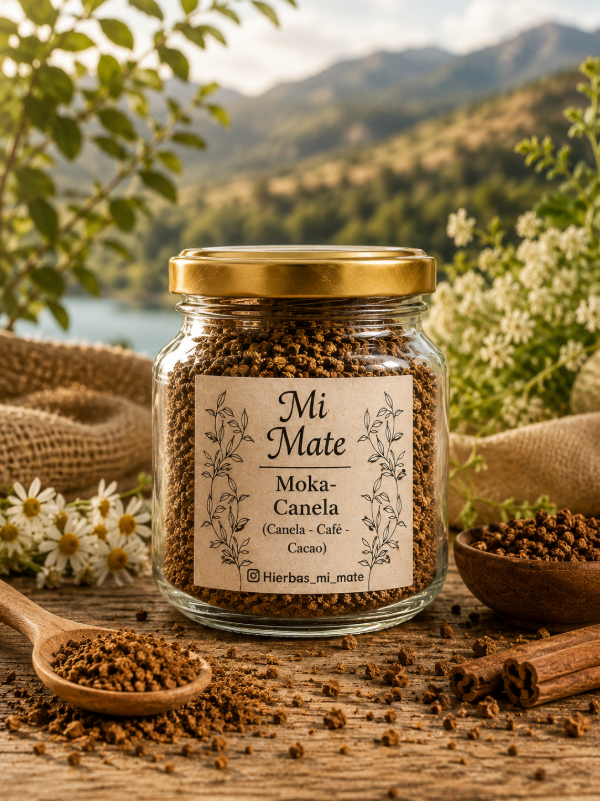 Producto - Moka - Canela (Cacao - Café - Canela) - Frasco x 60 gr