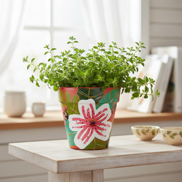 Producto - MACETA DE BARRO SALOME - ROJO