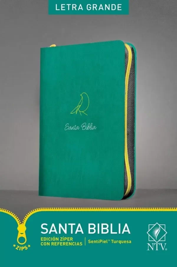 Producto - Biblia Nueva Traducción Viviente Cierre Letra Grande Turquesa