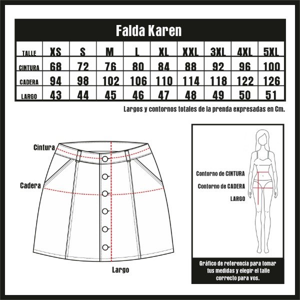 Producto - Falda Karen Jean Azul