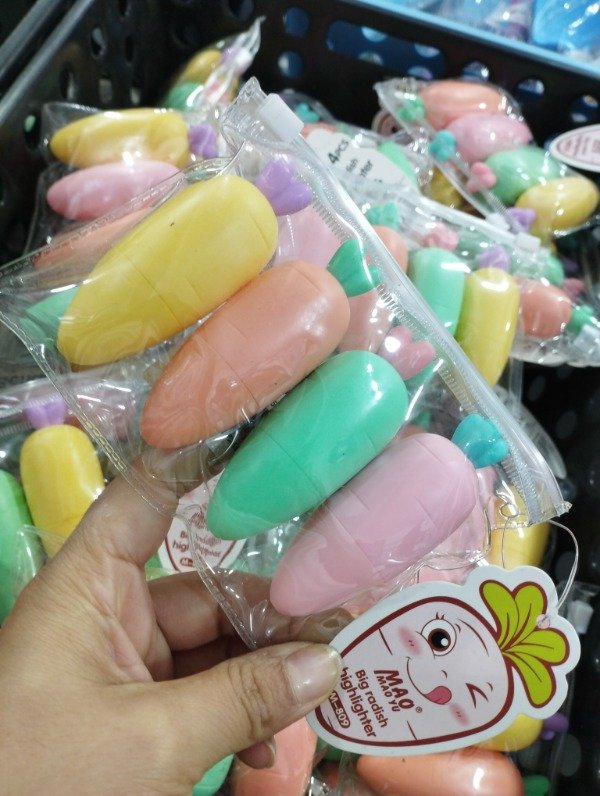 Producto - Resaltador Zanahoria Pastel x4uni