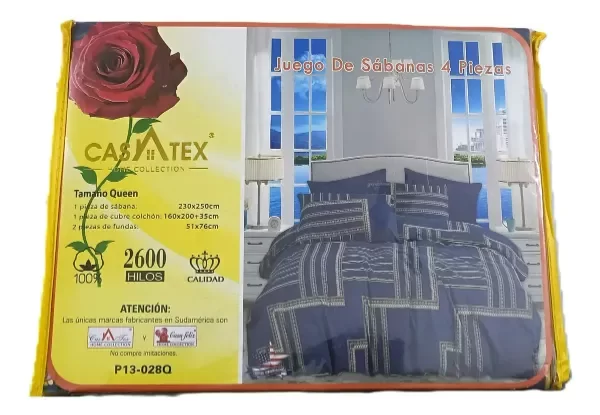 Producto - Juego De Sabanas Casatex 2 Plazas Y Media Queen - 1