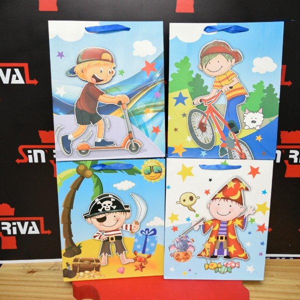 Producto - BOLSA DE REGALO CON RELIEVE INFANTIL 21X32CM TCOD2