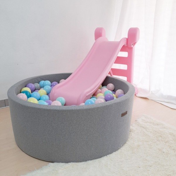 Producto - MEGA Pelotero-  1 metro x 40 cm + 250 pelotitas Gris Medio