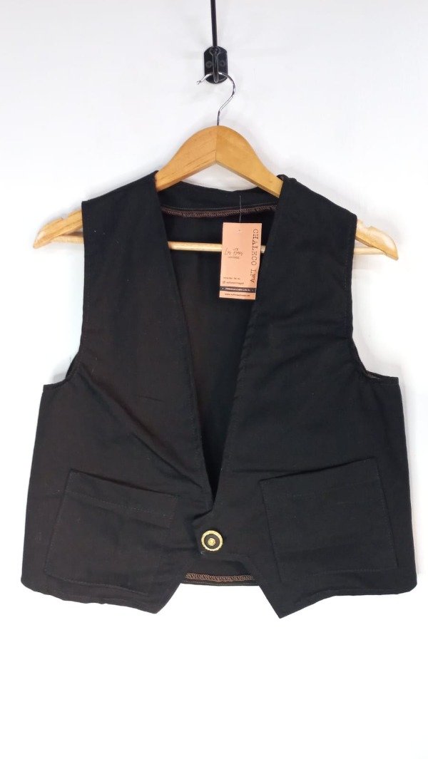 Producto - CHALECO LFV JEAN NEGRO