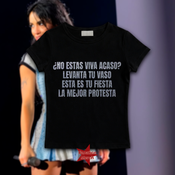 Remera Clasica - esta es tu fiesta (glitter)