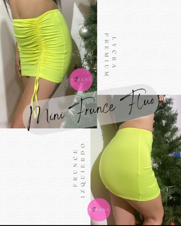 Producto - Mini frunce Lima Fluo