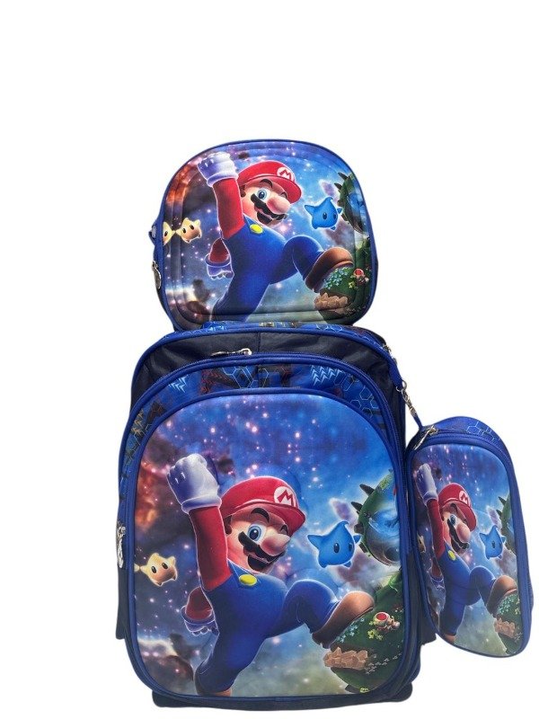 Producto - Mario Bros Mochila + Cartuchera + Lonchera