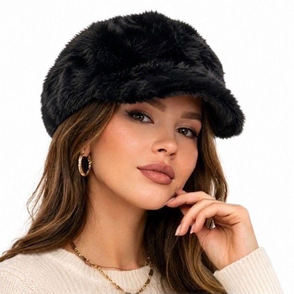 Producto - Gorra peluche PREMIUM - NEGRO