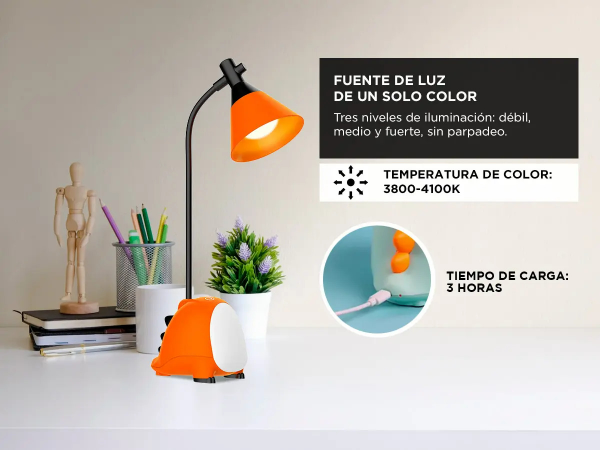 Producto - Lámpara De Escritorio Dinosaurios Con Luz Nocturna -Gadnic - 4