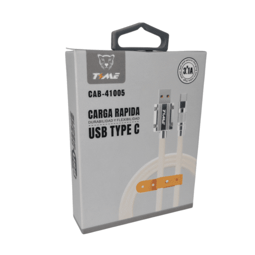 Producto - CABLE DE DATOS TIPO C 3.1A PUNTA METAL CAB-41005