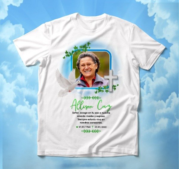 Producto - 1 Camiseta personalizada con foto y frase