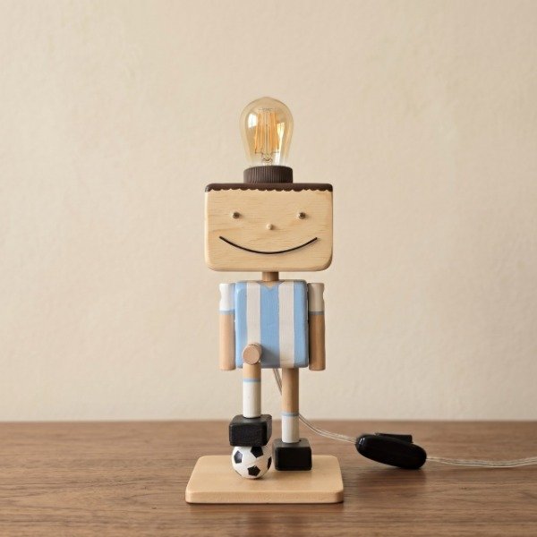 Producto - Velador Artesanal Futbol Argentina