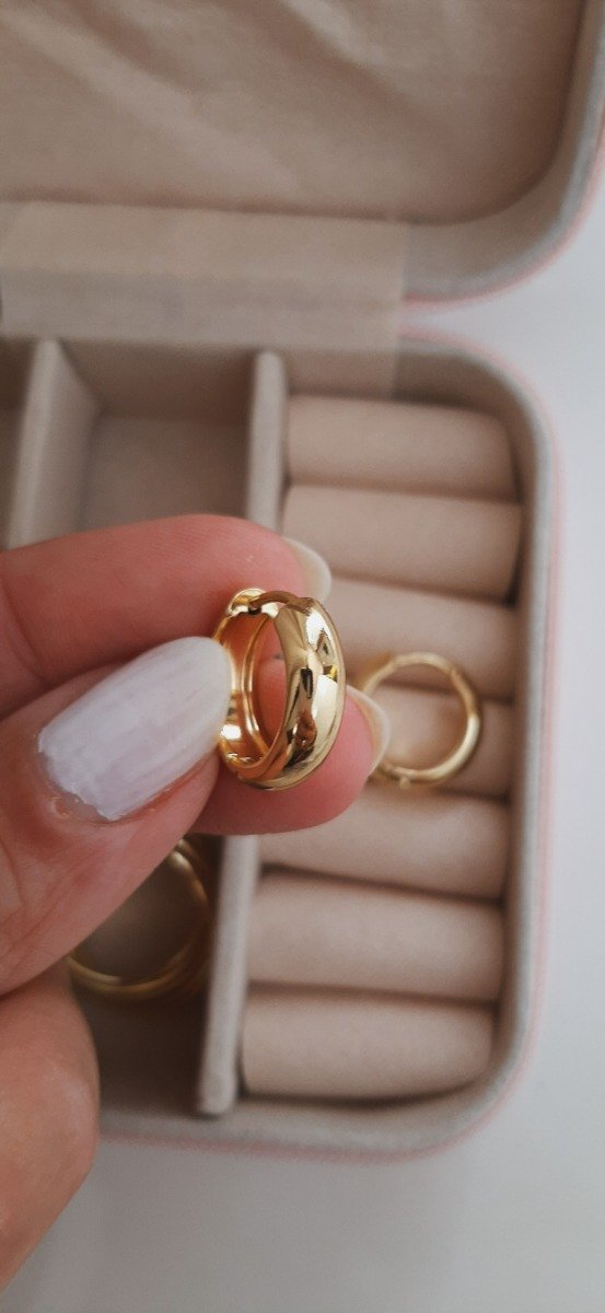 Producto - Argollas 18mm doradas