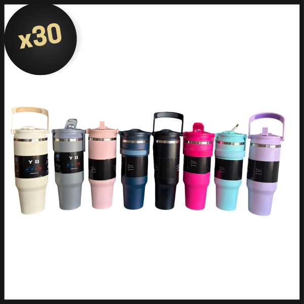 Producto - PROMO BULTO VASO TERMICO FLIP DOBLE PICO 1200ML SIN LOGO