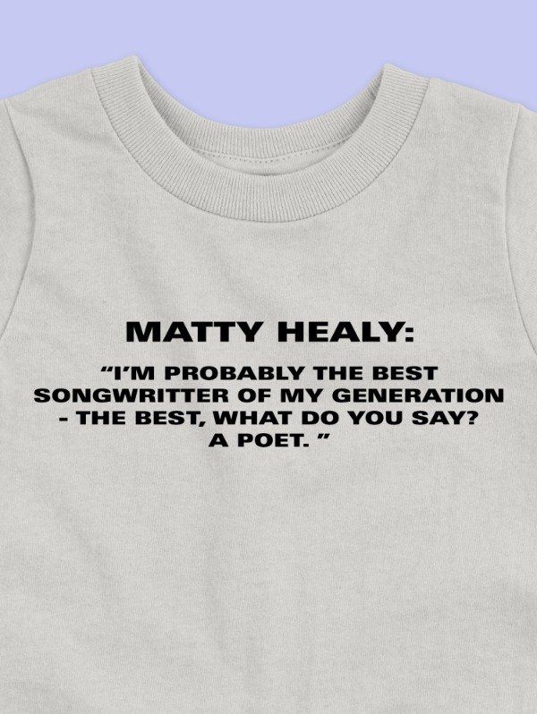 Producto - Matty Healy Poet Baby Tee (preventa)