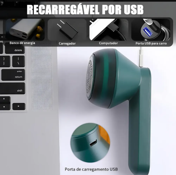 Producto - Quitapelusas Eléctrico Recargable - 2