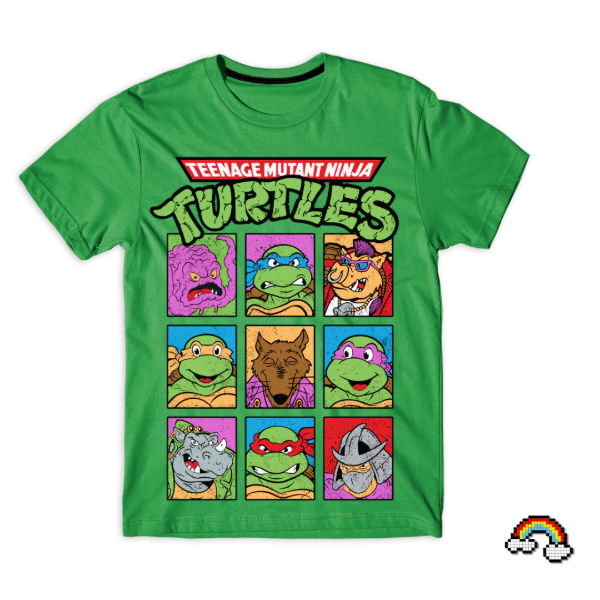 Producto - REMERA DE ADULTOS MANGA CORTA TORTUGAS NINJA VERDE T.S