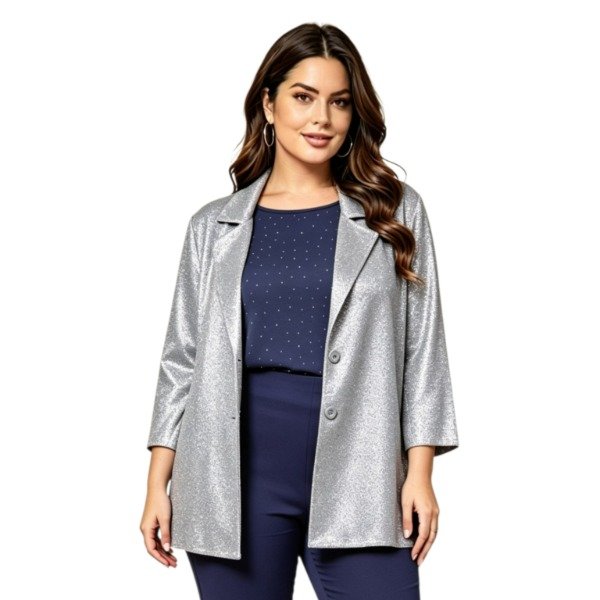 Producto - Blazer Glitter Plata....