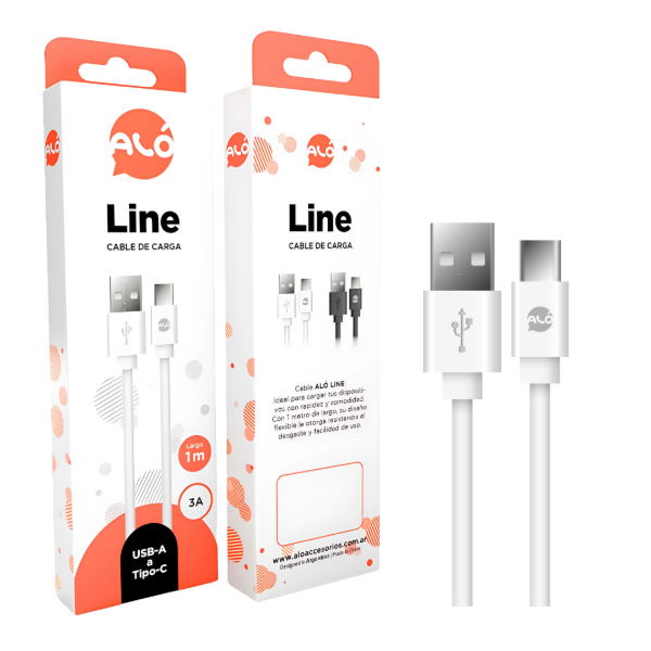 Producto - Cable Tipo C ALÓ 3A. 1 metro