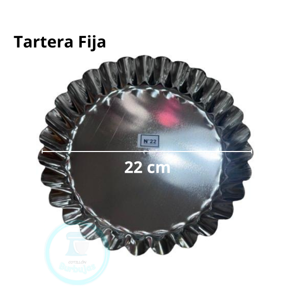 Producto - Tartera Hojalata Fija 22cm X1