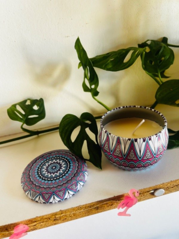 Producto - Vela perfumada en latita mandala - 5