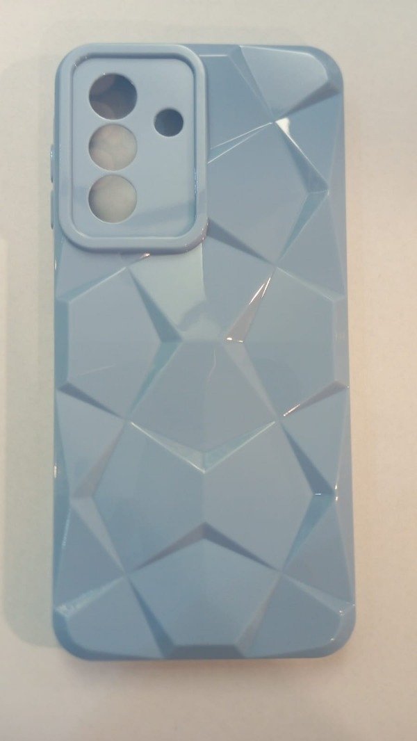 Producto - Funda Textura Rombos Celeste para Samsung A16