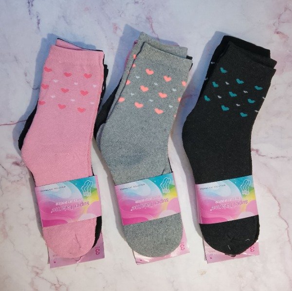 Producto - Medias 3/4 con toalla de mujer x docena