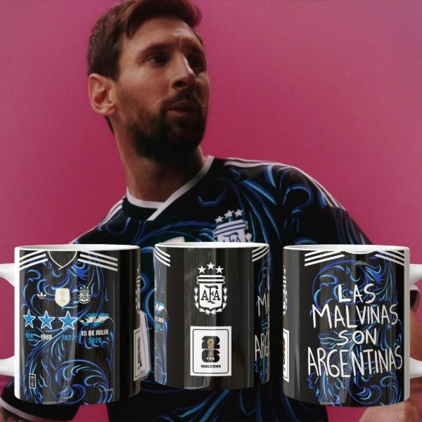 Producto - Plantilla para taza de la camiseta de la selección Argentina WC2026 las malvinas - 1