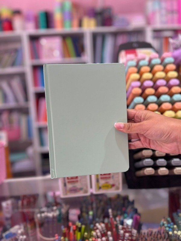 Producto - Cuaderno verde pastel liso