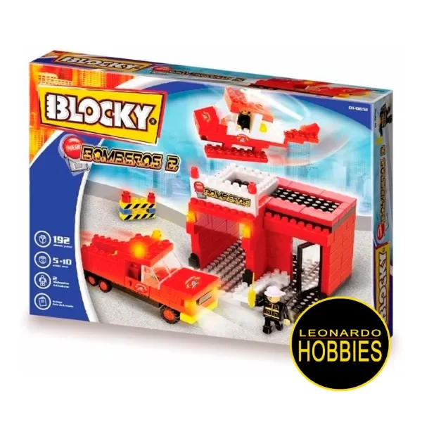 Producto - Set Bomberos 2 192 piezas Blocky 0651