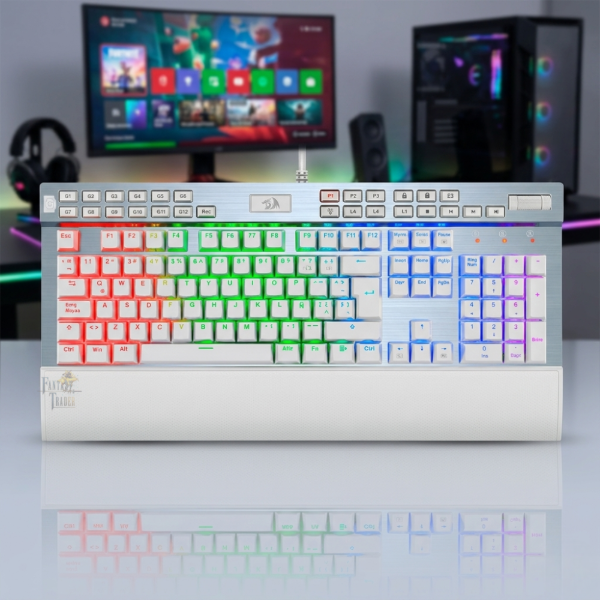 Producto - Teclado REDRAGON K550 Yama White Purple Switch - ES