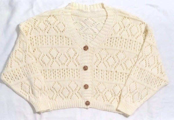 Producto - Cardigan Cata (manteca)