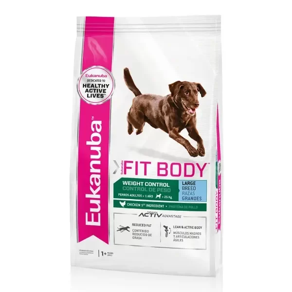 Producto - EUKANUBA ADULTO FIT BODY LARGE X 15KG