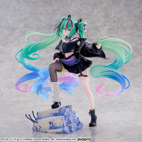 Producto - Diorama Original Miku Hatsune Rock Vers. - Vocaloid - SEGA - FIGURIZMa - 20cm
