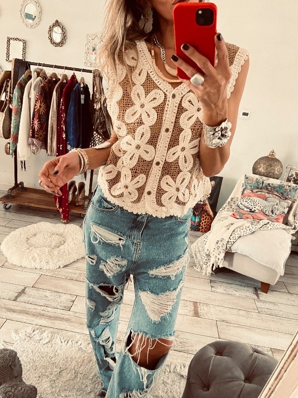 Producto - Musculosa chaleco margarita - 4