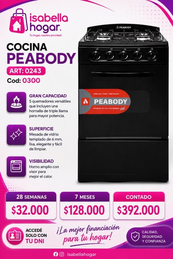 Producto - cocina peabody comun ART:0243