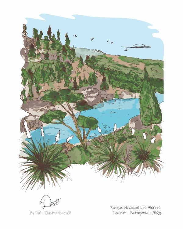 Producto - Lámina - Seria ARG Parque Nac. Los Alerces - CHUBUT