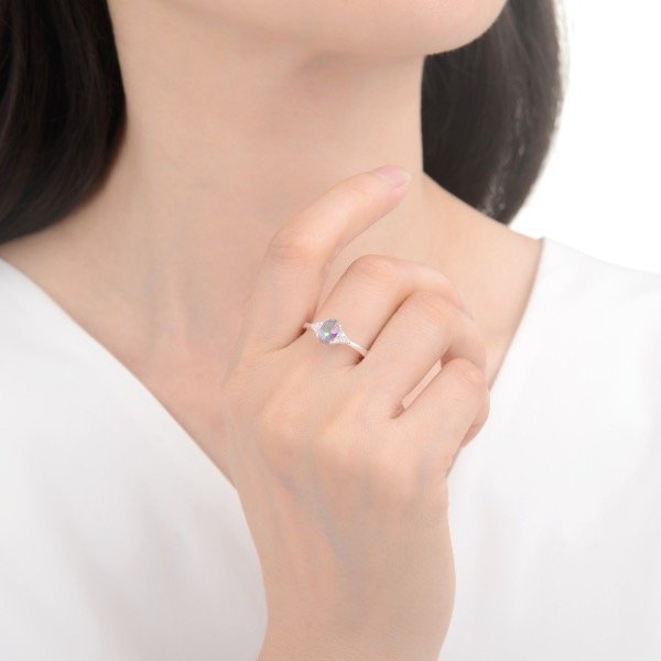 Producto - Anillo Oval Tornasolado