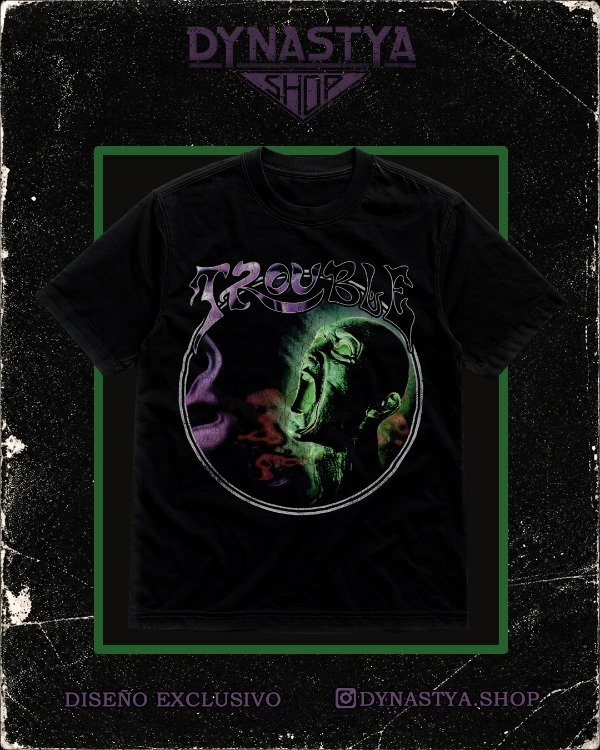 Producto - Remera - Trouble - Plastic Green Head