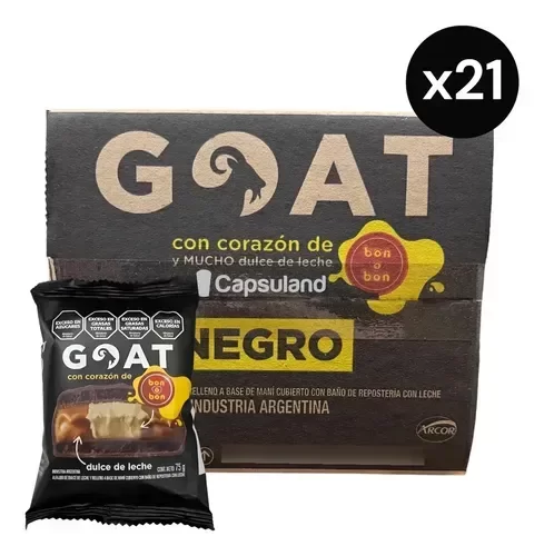 Producto - Caja Alfajor GOAT 75gr x 21u