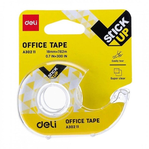 Producto - PORTAROLLO ESCOLAR DELI CON CINTA 18 MM