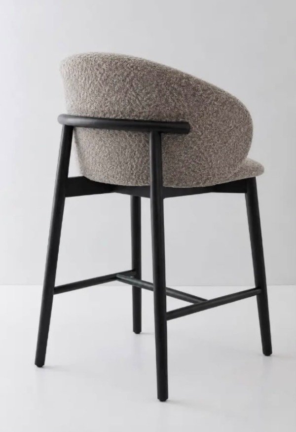 Producto - Banqueta - Silla alta Khira [Natural/Negra] - 2