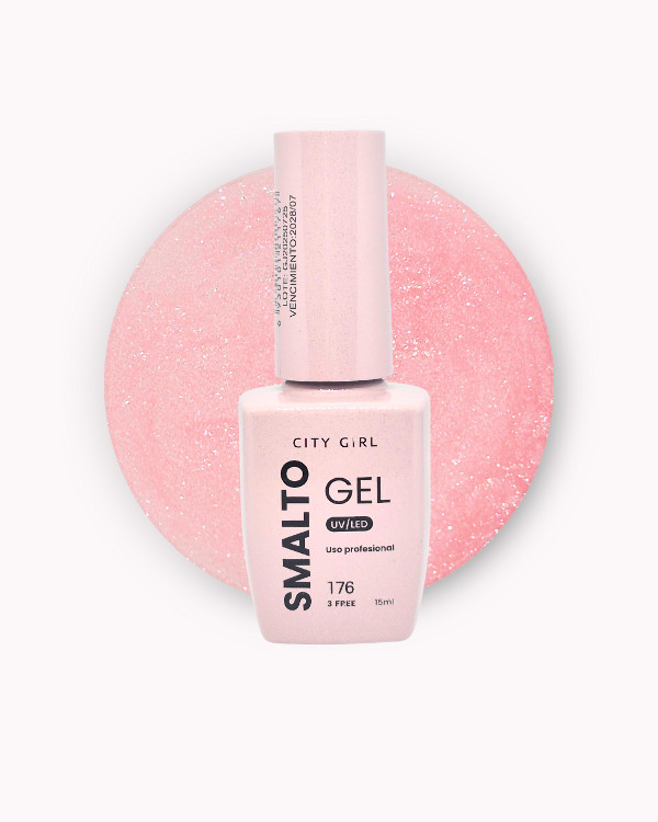 Producto - ESMALTE SEMI PERMANENTE CITY GIRL 15ML #176 GLITTER