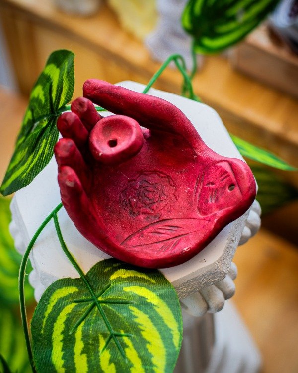 Producto - Porta sahumerio cerámica mano